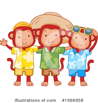 Royalty-Free (RF) Monkey Clipart Illustration by BNP Design Studio - Stock Sample #1066958