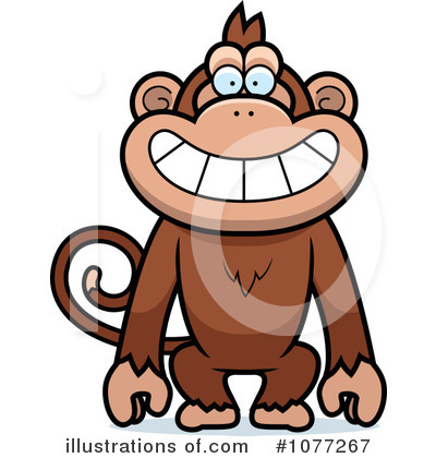 Royalty-Free (RF) Monkey Clipart Illustration by Cory Thoman - Stock Sample #1077267