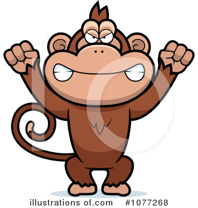 Royalty-Free (RF) Monkey Clipart Illustration by Cory Thoman - Stock Sample #1077268