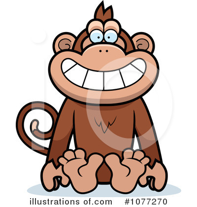 Royalty-Free (RF) Monkey Clipart Illustration by Cory Thoman - Stock Sample #1077270