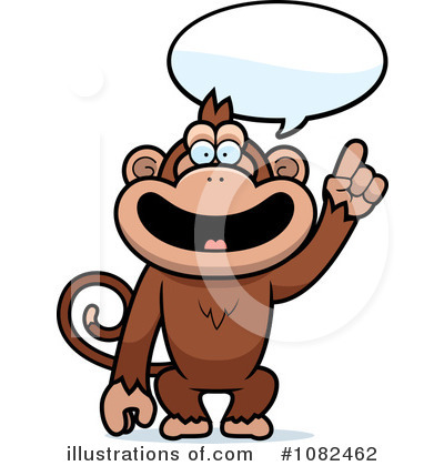 Royalty-Free (RF) Monkey Clipart Illustration by Cory Thoman - Stock Sample #1082462