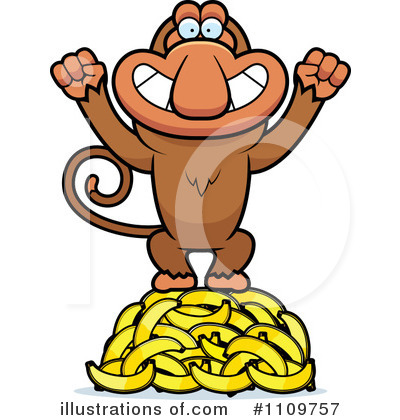 Royalty-Free (RF) Monkey Clipart Illustration by Cory Thoman - Stock Sample #1109757