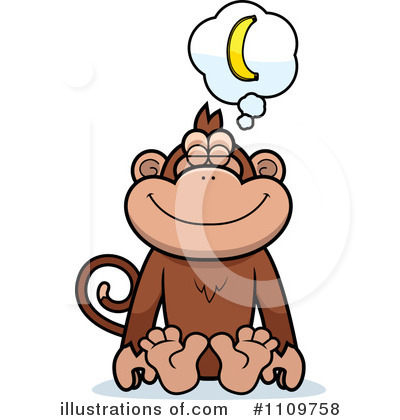 Royalty-Free (RF) Monkey Clipart Illustration by Cory Thoman - Stock Sample #1109758