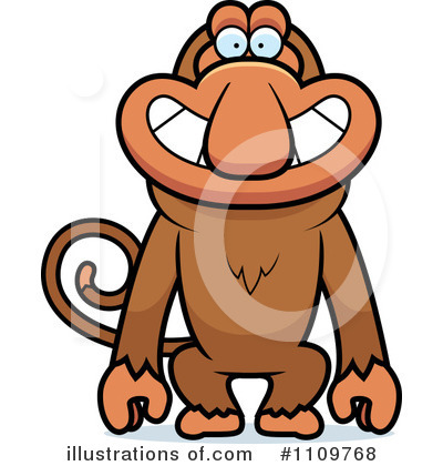 Royalty-Free (RF) Monkey Clipart Illustration by Cory Thoman - Stock Sample #1109768