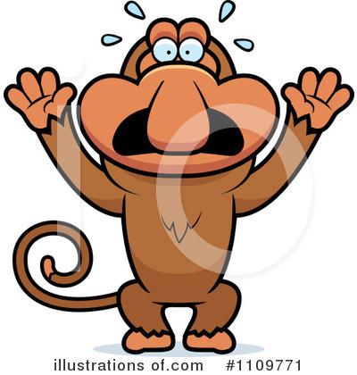 Royalty-Free (RF) Monkey Clipart Illustration by Cory Thoman - Stock Sample #1109771