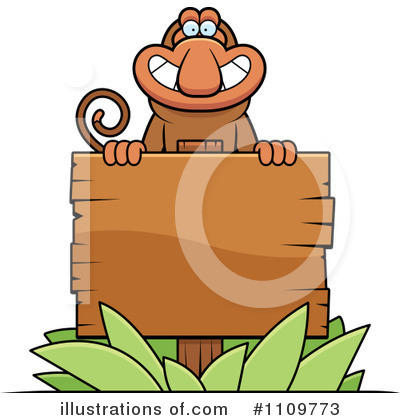 Royalty-Free (RF) Monkey Clipart Illustration by Cory Thoman - Stock Sample #1109773