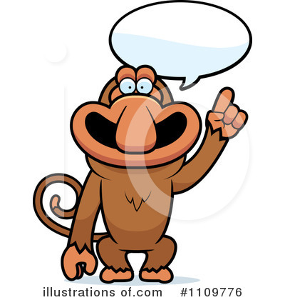 Royalty-Free (RF) Monkey Clipart Illustration by Cory Thoman - Stock Sample #1109776