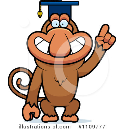 Royalty-Free (RF) Monkey Clipart Illustration by Cory Thoman - Stock Sample #1109777