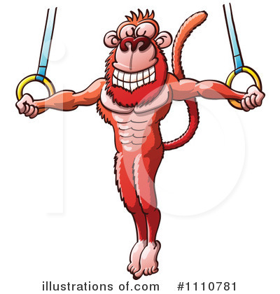 Royalty-Free (RF) Monkey Clipart Illustration by Zooco - Stock Sample #1110781