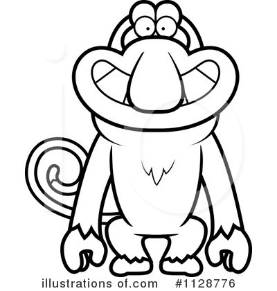 Royalty-Free (RF) Monkey Clipart Illustration by Cory Thoman - Stock Sample #1128776