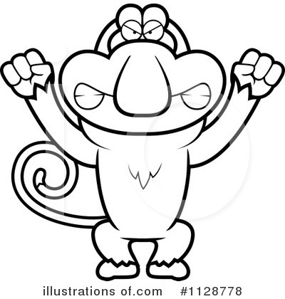 Royalty-Free (RF) Monkey Clipart Illustration by Cory Thoman - Stock Sample #1128778