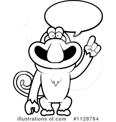 Royalty-Free (RF) Monkey Clipart Illustration by Cory Thoman - Stock Sample #1128784
