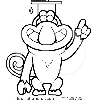 Royalty-Free (RF) Monkey Clipart Illustration by Cory Thoman - Stock Sample #1128785