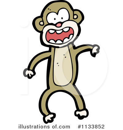 Royalty-Free (RF) Monkey Clipart Illustration by lineartestpilot - Stock Sample #1133852