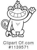 Monkey Clipart #1139571 by Cory Thoman