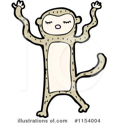 Royalty-Free (RF) Monkey Clipart Illustration by lineartestpilot - Stock Sample #1154004