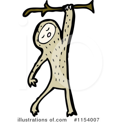 Royalty-Free (RF) Monkey Clipart Illustration by lineartestpilot - Stock Sample #1154007