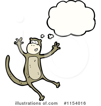 Royalty-Free (RF) Monkey Clipart Illustration by lineartestpilot - Stock Sample #1154016