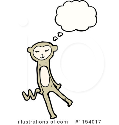 Royalty-Free (RF) Monkey Clipart Illustration by lineartestpilot - Stock Sample #1154017