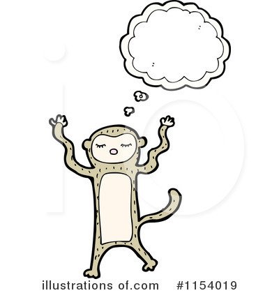 Royalty-Free (RF) Monkey Clipart Illustration by lineartestpilot - Stock Sample #1154019