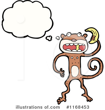Royalty-Free (RF) Monkey Clipart Illustration by lineartestpilot - Stock Sample #1168453