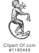 Monkey Clipart #1180449 by Prawny Vintage
