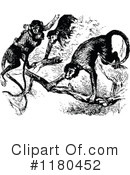 Monkey Clipart #1180452 by Prawny Vintage