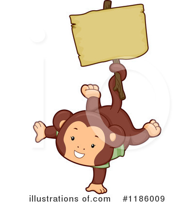 Royalty-Free (RF) Monkey Clipart Illustration by BNP Design Studio - Stock Sample #1186009