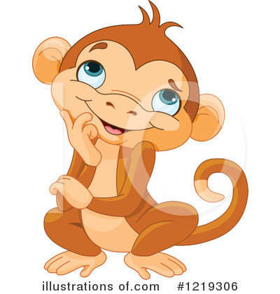 Monkey Clipart #1219306 by Pushkin