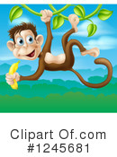 Monkey Clipart #1245681 by AtStockIllustration
