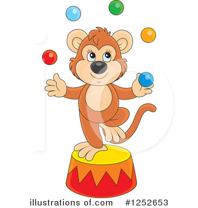 Royalty-Free (RF) Monkey Clipart Illustration by Alex Bannykh - Stock Sample #1252653