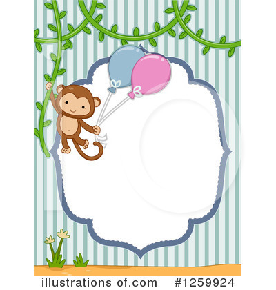 Royalty-Free (RF) Monkey Clipart Illustration by BNP Design Studio - Stock Sample #1259924
