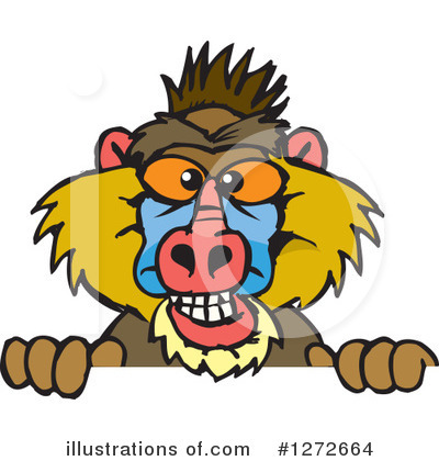 Royalty-Free (RF) Monkey Clipart Illustration by Dennis Holmes Designs - Stock Sample #1272664