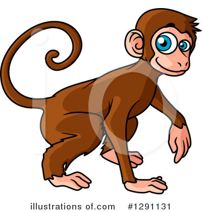 Monkey Clipart #1291131 by Vector Tradition SM