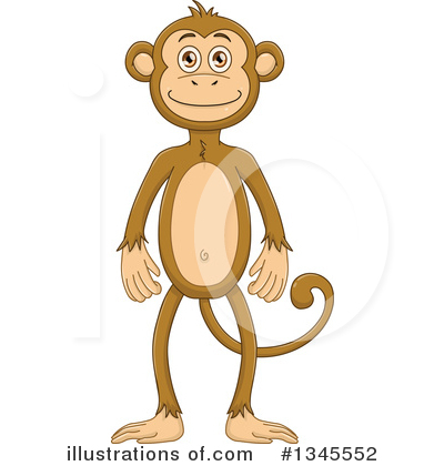 Royalty-Free (RF) Monkey Clipart Illustration by Liron Peer - Stock Sample #1345552