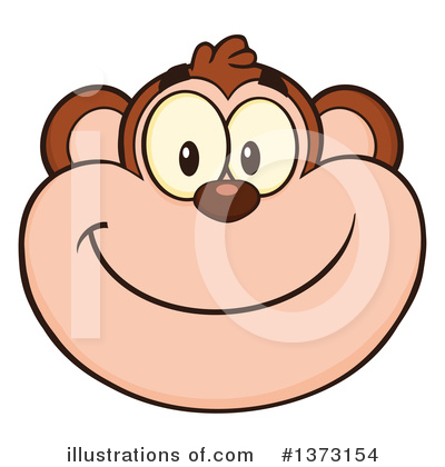 Royalty-Free (RF) Monkey Clipart Illustration by Hit Toon - Stock Sample #1373154
