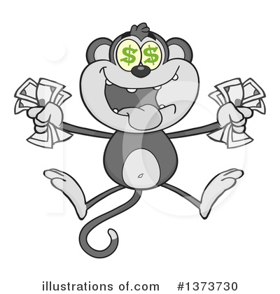 Monkey Clipart #1373730 by Hit Toon