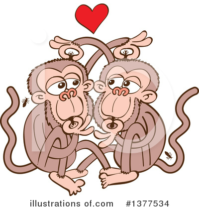 Royalty-Free (RF) Monkey Clipart Illustration by Zooco - Stock Sample #1377534