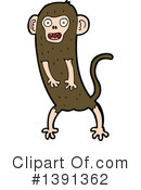 Monkey Clipart #1391362 by lineartestpilot