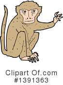 Monkey Clipart #1391363 by lineartestpilot