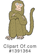 Monkey Clipart #1391364 by lineartestpilot