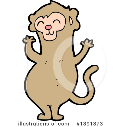 Royalty-Free (RF) Monkey Clipart Illustration by lineartestpilot - Stock Sample #1391373