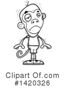 Monkey Clipart #1420326 by Cory Thoman
