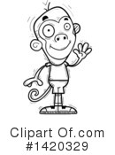 Monkey Clipart #1420329 by Cory Thoman