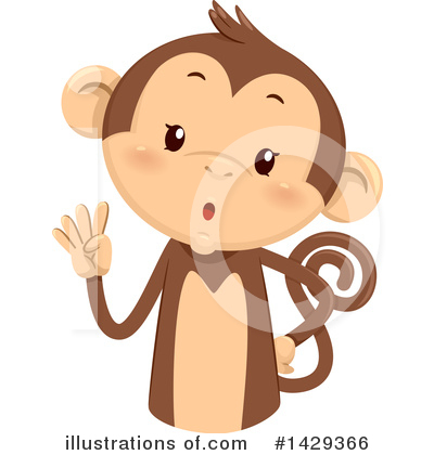 Monkey Clipart #1429366 by BNP Design Studio