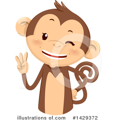 Monkeys Clipart #1429372 by BNP Design Studio