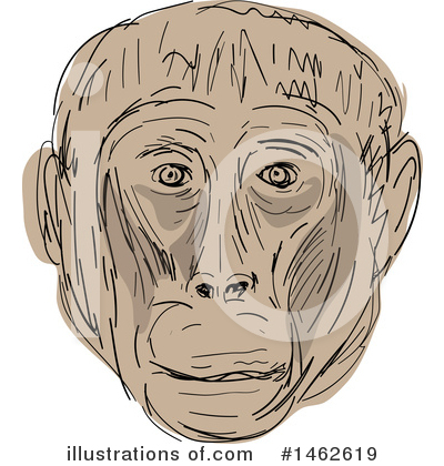 Royalty-Free (RF) Monkey Clipart Illustration by patrimonio - Stock Sample #1462619