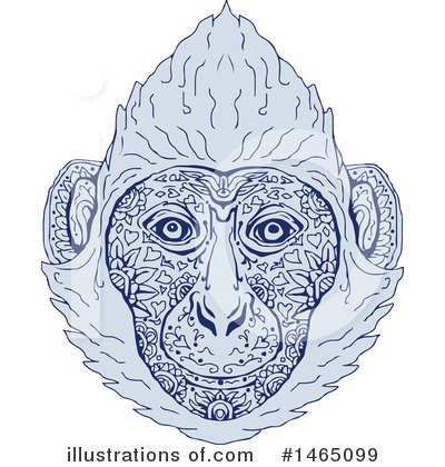 Royalty-Free (RF) Monkey Clipart Illustration by patrimonio - Stock Sample #1465099