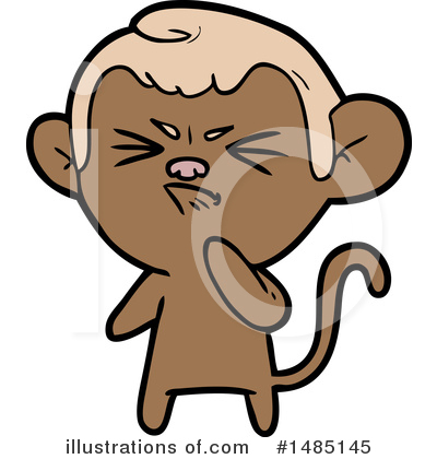 Royalty-Free (RF) Monkey Clipart Illustration by lineartestpilot - Stock Sample #1485145