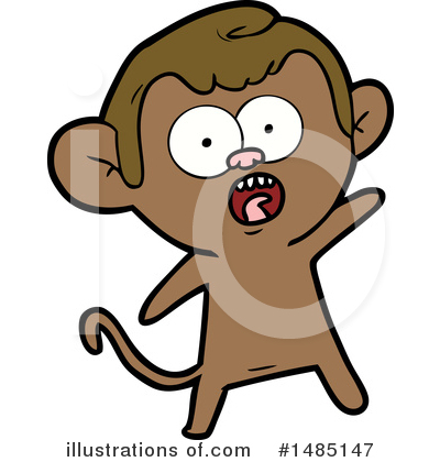 Royalty-Free (RF) Monkey Clipart Illustration by lineartestpilot - Stock Sample #1485147